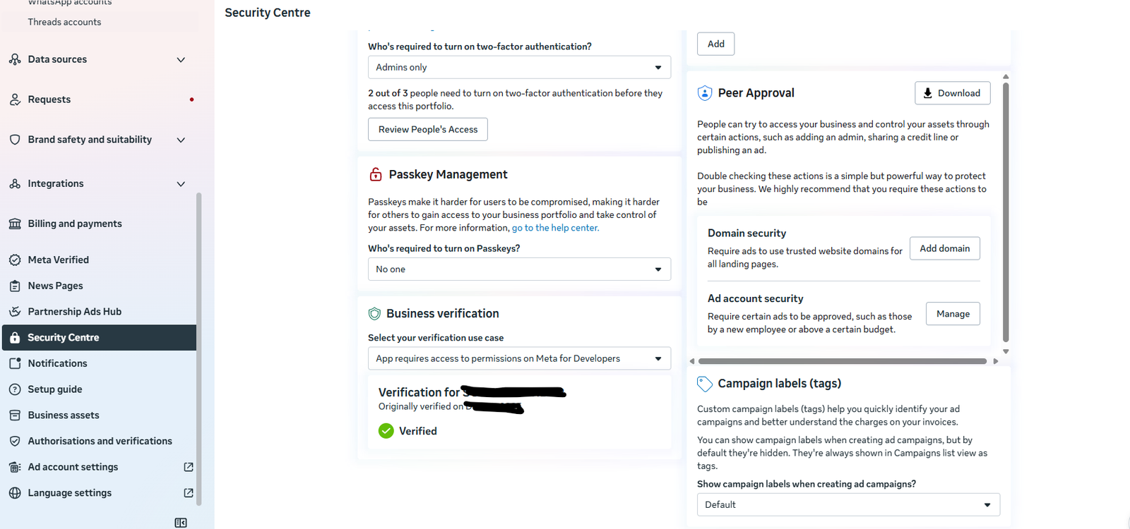Facebook Business Manager New And 1 Ad Account (Global)